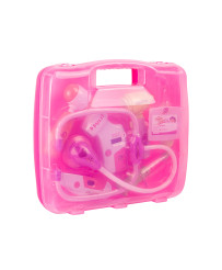 Doctor's kit in a suitcase DOCTOR lights pink