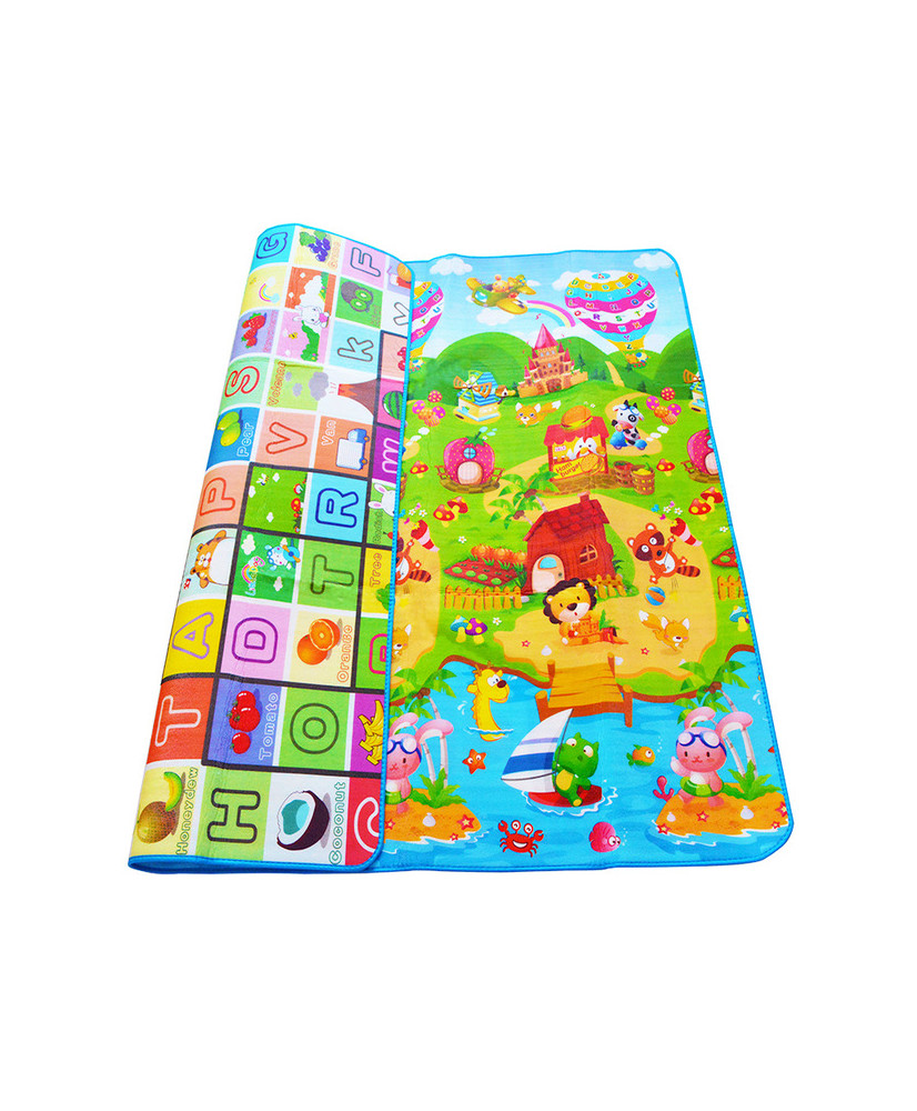 Educational double-sided foam playground mat 180x120cm