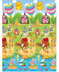 Educational double-sided foam playground mat 180x120cm