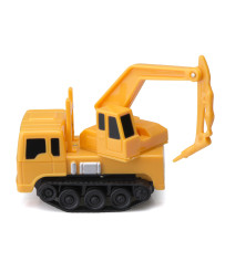 Induction vehicle excavator drives the designated route + marker
