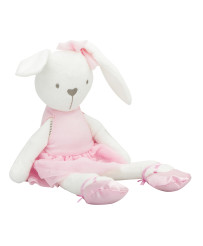 Plush mascot rabbit in pink...