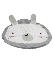 Baby mat round gray rabbit 85cm