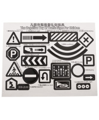 Play mat city street + street signs waterproof cream 130x100cm