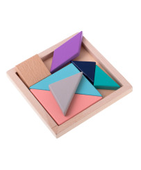 Koka puzles tangramu bloki