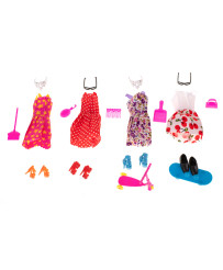 Doll clothes + accessories set 85 el.