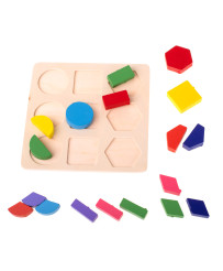 Wooden educational toy match shapes 18el