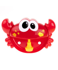 Bubble generator foam crab bath toy