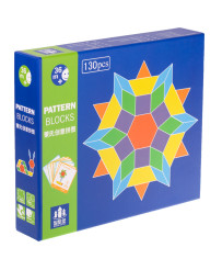 Montessori puzzle puidust kujundid 155el.