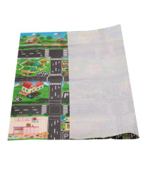 Play mat city street + street signs waterproof colorful 130x100cm