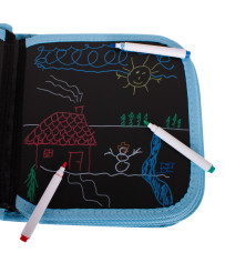 Portable chalkboard soft notebook sketchbook bird