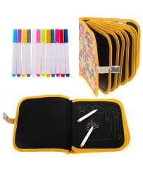 Portable chalkboard soft notebook sketchbook teddy bear