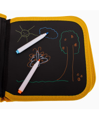 Pārnēsājama krīta tāfeles mīksta piezīmju grāmata skicēšanas grāmata lācītis lācītis