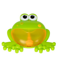 Foam bubble generator frog bath toy