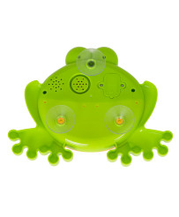 Foam bubble generator frog bath toy