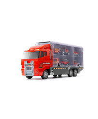 Transportera kravas automašīna TIR palaidējs + metāla automašīnas ugunsdzēsēju brigāde