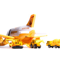 Transporter plane + 3 cars construction vehicles