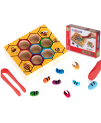 Montessori bees honeycomb educational game