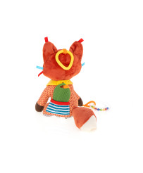 Sensory mascot fox stroller pendant