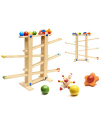 Montessori XXL wooden ball track kulodrome