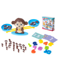 Educational scales learning to count monkey large