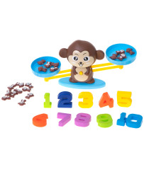 Educational scales learning to count monkey large
