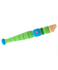 Wooden flute school instrument colorful