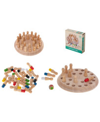 Memory Chinese puzzle game match colors wooden