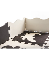 Foam puzzle mat / playpen for children 25el. black and white