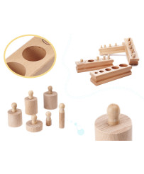 Weights wooden cylinders montessori sorter