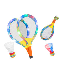 LED glowing tennis rackets...