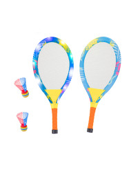 LED glowing tennis rackets + darts