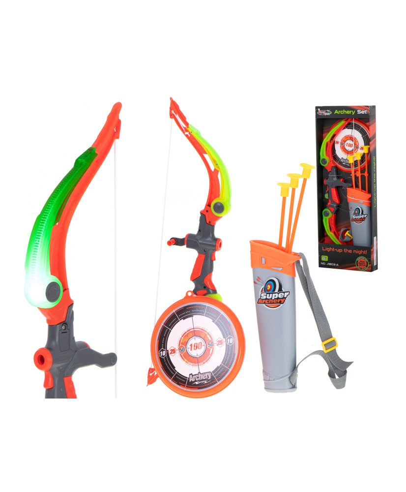 Bow with arrows and target shooting set