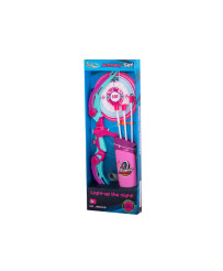 Bow with arrows and target shooting set pink