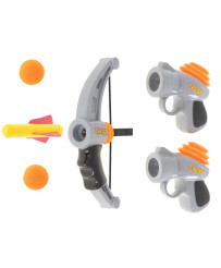 Softball gun + crossbow + balls set of 2 pcs