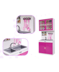 Doll furniture kitchen 4 segments LED sounds