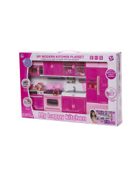 Doll furniture kitchen 4 segments LED sounds