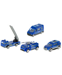 Transporter plane police + 4 cars + accessories