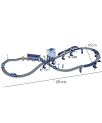 Electric train train police cars 92 elements ~300cm