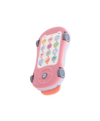 Auto tālruņa zvaigžņu projektors ar mūziku rozā krāsā