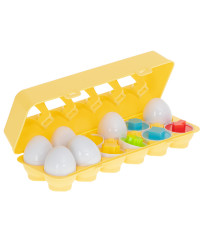 Educational puzzle sorter match egg shapes 12pcs