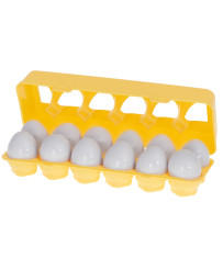 Educational puzzle sorter match egg shapes 12pcs