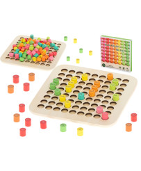 Educational set multiplication table to 100 round