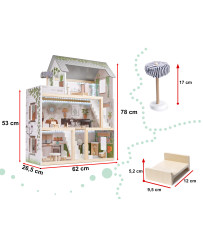 LULILO FLORO boho LED wooden dollhouse