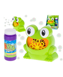 Soap bubble machine frog...