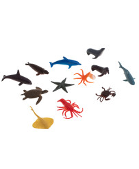 Figūriņas jūras dzīvnieki savvaļas dinozauri komplekts mix 48gab