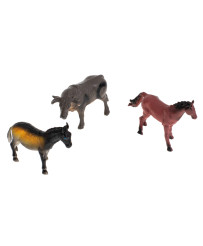 Figurines farm animals set cow horse 12pcs