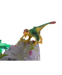 Figures animals dinosaurs 7pcs + mat and accessories set