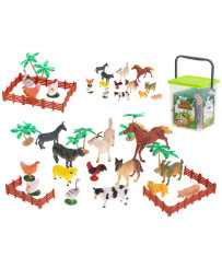 Farm animal figures 14pcs + accessories
