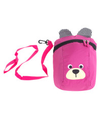 Kindergarten backpack children's backpack teddy bear pink