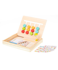 Koka izglītojoša rotaļlieta spēles krāsu kaste